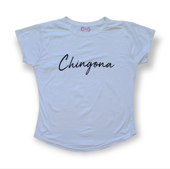 Chingona White Tee - Picture 1 of 6